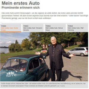 Mein erstes Auto - Screenshot der ZDF-Website