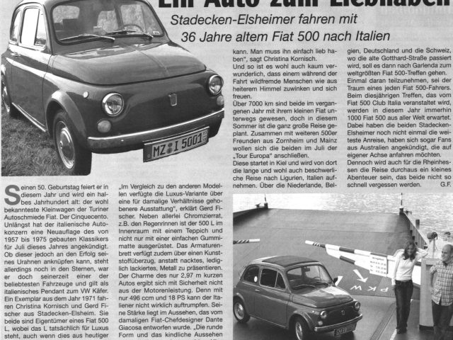 Ein Auto zum Liebhaben