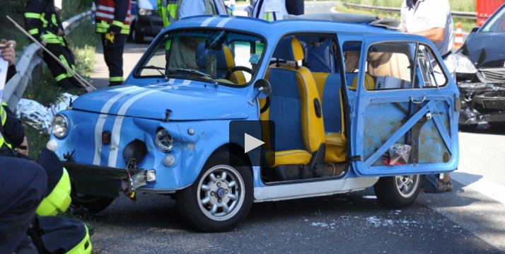 Fiat 500 Giardiniera Unfall