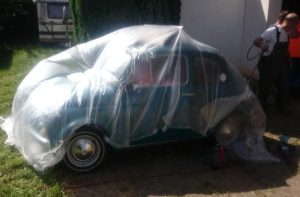 Fiat 500 Sandstrahlen