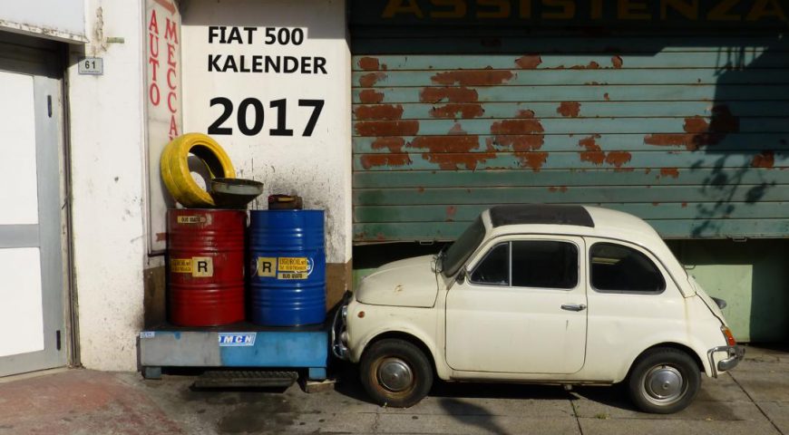 Titel Fiat 500 Kalender 2017