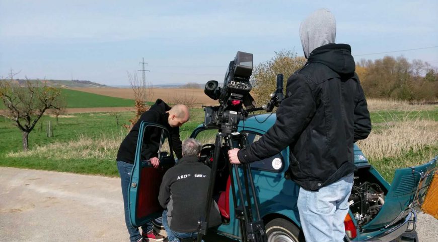 Fiat 500 Dreh für SWR Landesschau